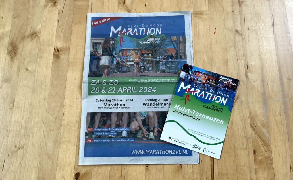 Marathonkrant en programmaboekje