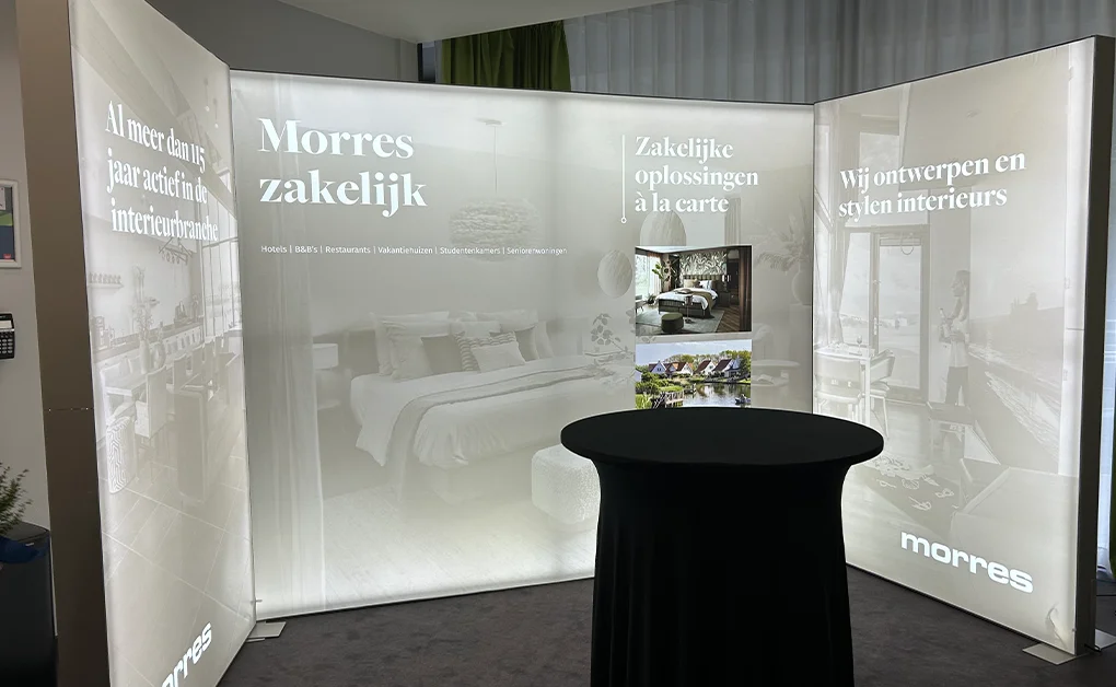 Mobiele presentatiesysteem met LED